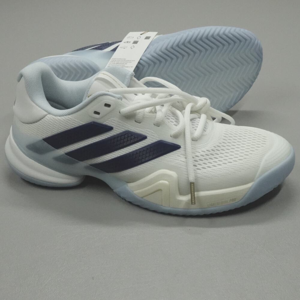 adidas Barricade 14 W Tennis Shoes Women's Size 8.5 White Dark Blue JS4112